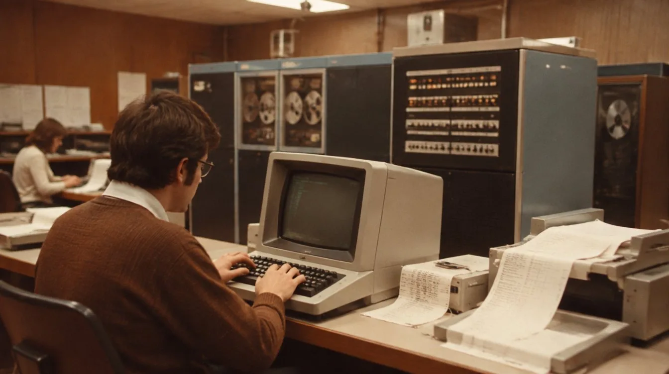 An early computer terminal